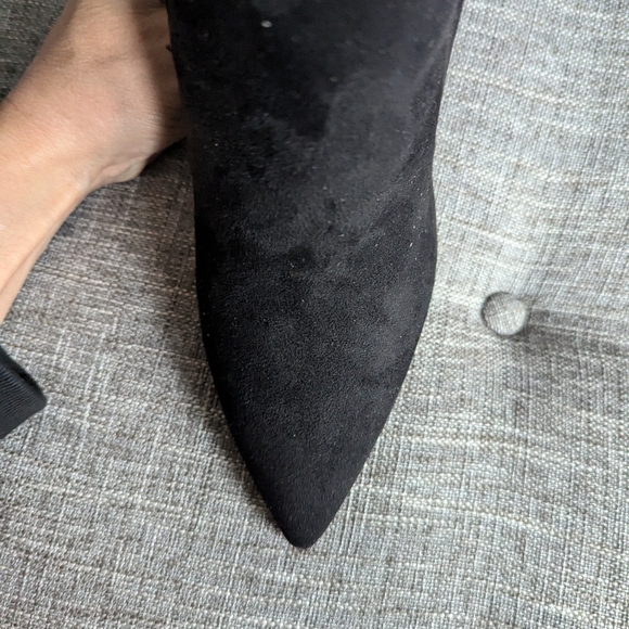 SALE - Heel booties pointed toe suede Made in Italy Sz 40 New - Picture 8 of 8